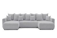 Colțar Extensibil, în formă de U, LIVIGNO, cu ladă de depozitare, 347x154x80 cm - 1