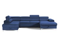 Colțar Extensibil, în formă de U, TIME NEW, cu 2 lăzi de depozitare, cu tetiere reglabile, 360x220x95 cm - 1