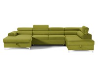 Colțar Extensibil, în formă de U, TIME NEW, cu 2 lăzi de depozitare, cu tetiere reglabile, 360x220x95 cm - 1