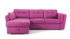 Colțar Extensibil JAZZ, cu ladă depozitare,  245 x 205 x 90 cm, varianta pe stânga, Fuchsia - Outlet