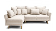 Colțar Extensibil JULIET, cu ladă de depozitare, variante stânga/dreapta, 240x166x95 cm