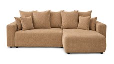 Colțar Extensibil LIVIGNO, cu ladă de depozitare, șezlong interschimbabil, 271x153x95 cm, Caramel - Outlet