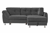 Colțar Extensibil MERLIN, cu lada depozitare, variante stânga/dreapta, 230 x 190 x 93 cm - 1