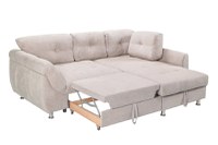 Colțar Extensibil MERLIN, cu lada depozitare, variante stânga/dreapta, 230 x 190 x 93 cm - 2