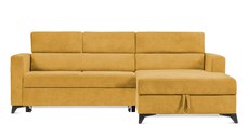 Colțar Extensibil MIZZONI, cu lada depozitare, tetiere reglabile, 250 x 175 x 94 cm