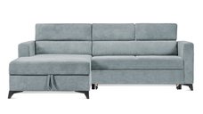 Colțar Extensibil MIZZONI, cu lada depozitare, tetiere reglabile, 250 x 175 x 94 cm