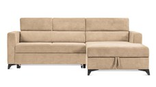 Colțar Extensibil MIZZONI, cu lada depozitare, tetiere reglabile, 250 x 175 x 94 cm