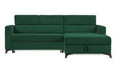 Colțar Extensibil MIZZONI, cu lada depozitare, tetiere reglabile, 250 x 175 x 94 cm