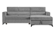 Colțar Extensibil MIZZONI, cu lada depozitare, tetiere reglabile, 250 x 175 x 94 cm