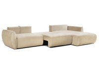 Colțar Extensibil OSAKA, cu 2 lăzi depozitare, șezlong interschimbabil, 338x190x87 cm - 3