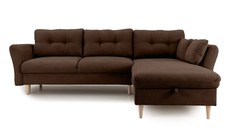 Colțar Extensibil STOCHOLM, cu ladă de depozitare, variante stânga/dreapta 270x210x90 cm