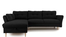 Colțar Extensibil STOCHOLM, cu ladă de depozitare, variante stânga/dreapta 270x210x90 cm