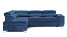 Colțar Extensibil TIME NEW, cu lada depozitare, tetiere reglabile, 285x220x95 cm