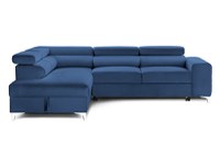 Colțar Extensibil TIME NEW, cu lada depozitare, tetiere reglabile, 285x220x95 cm - 1