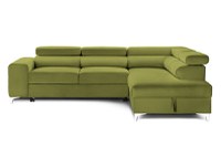 Colțar Extensibil TIME NEW, cu lada depozitare, tetiere reglabile, 285x220x95 cm - 1