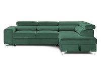 Colțar Extensibil TIME NEW, cu lada depozitare, tetiere reglabile, 285x220x95 cm - 1