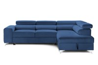 Colțar Extensibil TIME NEW, cu lada depozitare, tetiere reglabile, 285x220x95 cm - 1