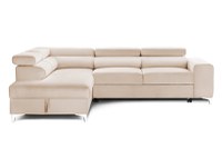 Colțar Extensibil TIME NEW, cu lada depozitare, tetiere reglabile, 285x220x95 cm - 1