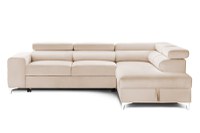 Colțar Extensibil TIME NEW, cu lada depozitare, tetiere reglabile, 285x220x95 cm - 1