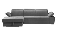 Colțar Extensibil TRENDY, cu ladă de depozitare, cu tetiere reglabile, variante stânga/dreapta 295x170x105 cm