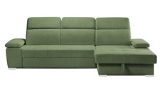 Colțar Extensibil TRENDY, cu ladă de depozitare, cu tetiere reglabile, variante stânga/dreapta 295x170x105 cm