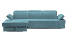 Colțar Extensibil TRENDY, cu ladă de depozitare, cu tetiere reglabile, variante stânga/dreapta 295x170x105 cm