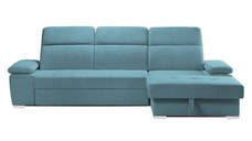 Colțar Extensibil TRENDY, cu ladă de depozitare, cu tetiere reglabile, variante stânga/dreapta 295x170x105 cm