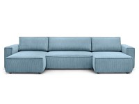 Colțar in formă de U Extensibil CLOUD, cu ladă de depozitare, 356x142x83cm - 1