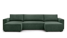 Colțar in formă de U Extensibil CLOUD, cu ladă de depozitare, 356x142x83cm