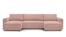 Colțar in formă de U Extensibil CLOUD, cu ladă de depozitare, 356x142x83cm