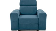Fotoliu BELLAGIO, cu Tetier reglabil 105x96x86 cm, Albastru Denim, Outlet