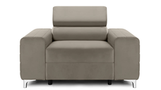 Fotoliu TIME NEW cu tetieră reglabilă, suport lombar, 125x97x94 cm, culoare Taupe - Outlet