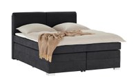 Pat Boxspring Charlotte, cu ladă de depozitare, saltea și topper incluse - 1