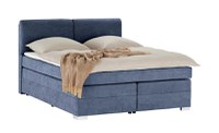 Pat Boxspring Charlotte, cu ladă de depozitare, saltea și topper incluse - 1