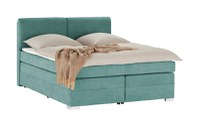 Pat Boxspring Charlotte, cu ladă de depozitare, saltea și topper incluse - 1