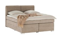Pat Boxspring Charlotte, cu ladă de depozitare, saltea și topper incluse - 1