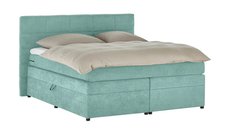 Pat Boxspring Gibson, cu ladă de depozitare, saltea și topper incluse