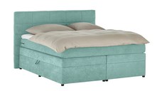 Pat Boxspring Gibson, cu ladă de depozitare, saltea și topper incluse