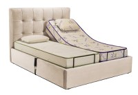 Pat reglabil electric, tapițat, Electra - 1