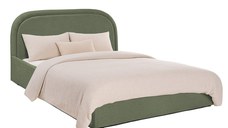 Pat Tapițat Cloud, cu somieră rabatabilă și ladă de depozitare