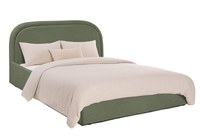 Pat Tapițat Cloud, cu somieră rabatabilă și ladă de depozitare - 1