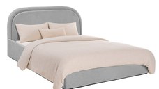 Pat Tapițat Cloud, cu somieră rabatabilă și ladă de depozitare