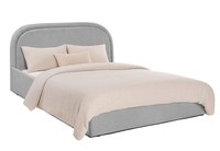 Pat Tapițat Cloud, cu somieră rabatabilă și ladă de depozitare - 1