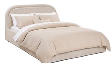 Pat Tapițat Cloud, cu somieră rabatabilă și ladă de depozitare