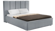 Pat Tapițat Luna, cu somieră rabatabilă și ladă de depozitare