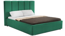 Pat Tapițat Luna, cu somieră rabatabilă și ladă de depozitare