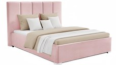 Pat Tapițat Luna, cu somieră rabatabilă și ladă de depozitare