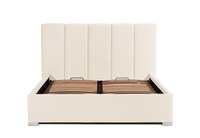 Pat Tapițat Luna, cu somieră rabatabilă și ladă de depozitare - 5