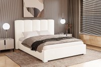 Pat Tapițat Luna, cu somieră rabatabilă și ladă de depozitare - 4