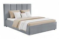 Pat Tapițat Luna, cu somieră rabatabilă și ladă de depozitare - 1